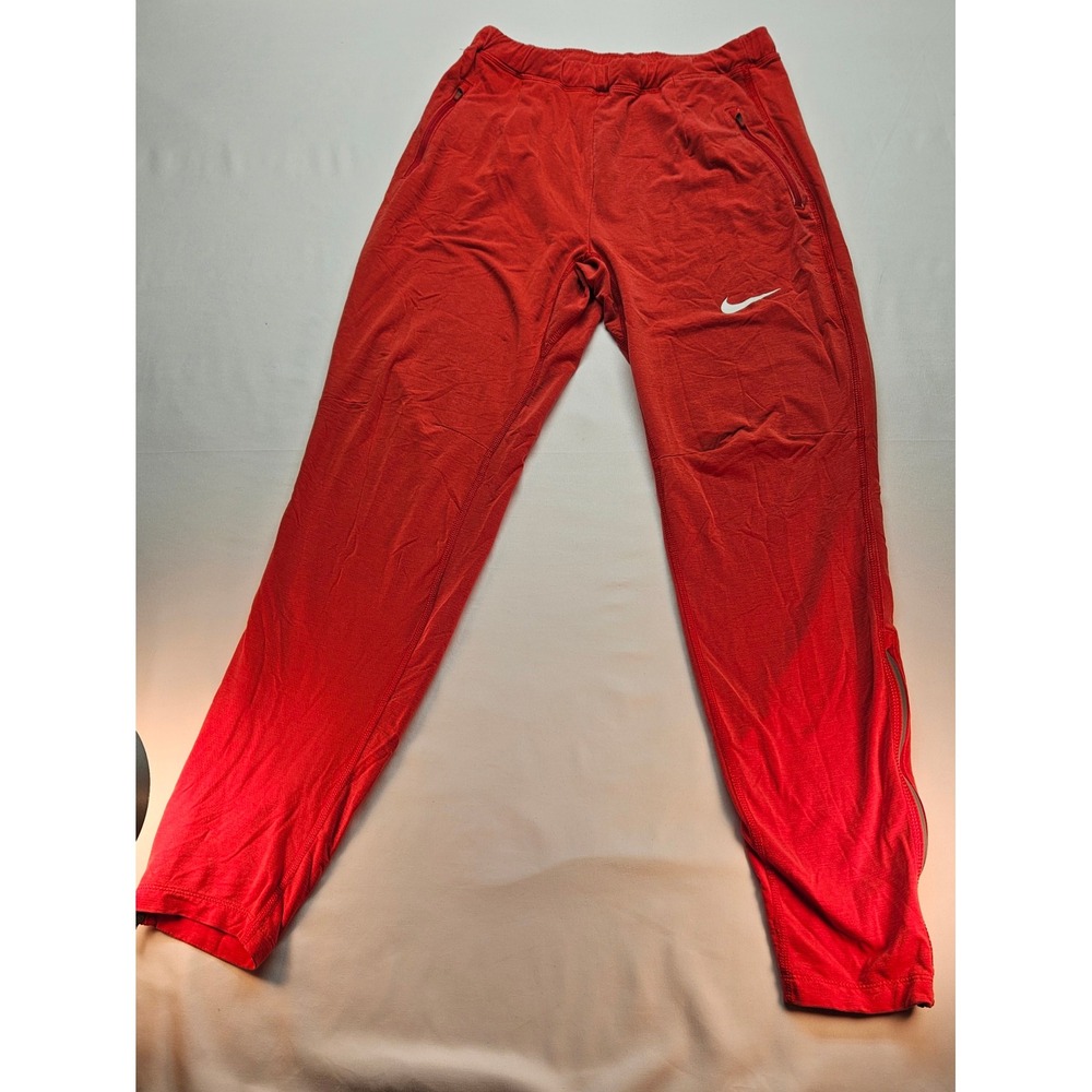 Nike Georgia Bulldogs Mens Red Training Pants Zipper Pockets Ankle Zip Size M